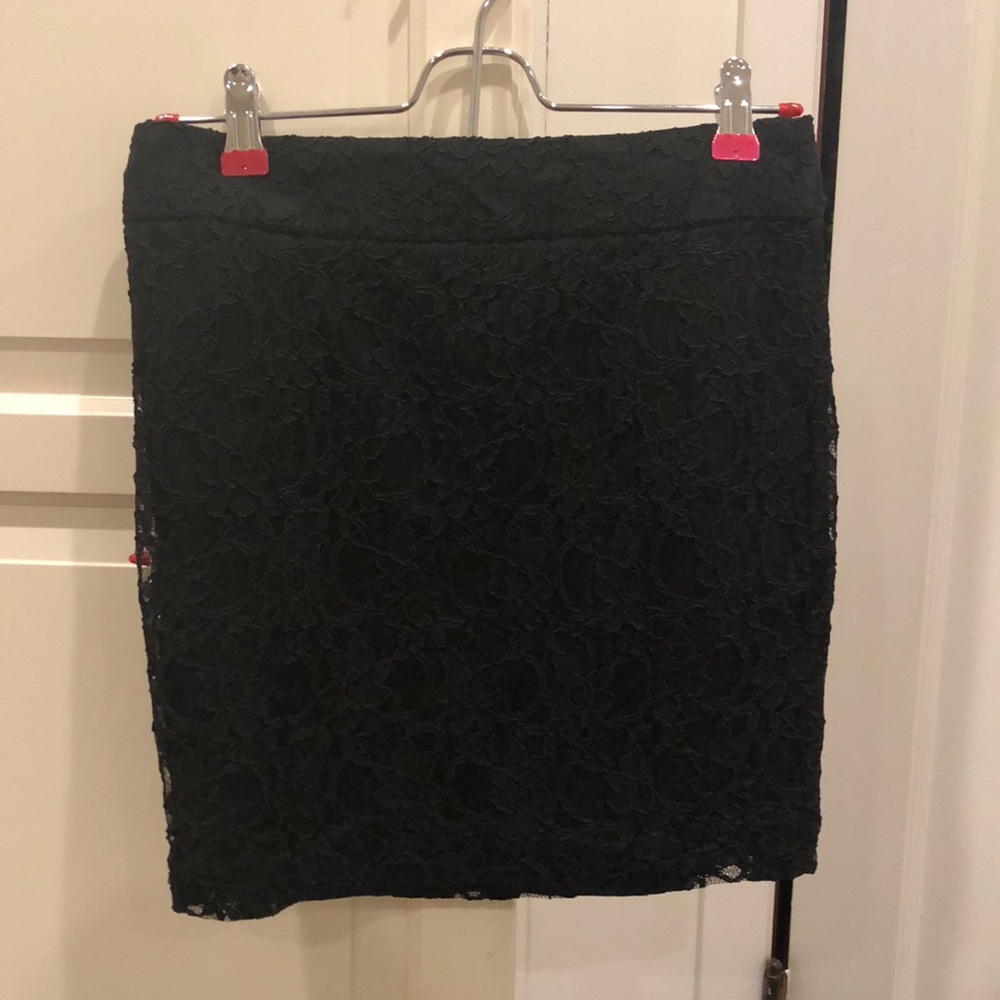 Black Lace Skirt from Express